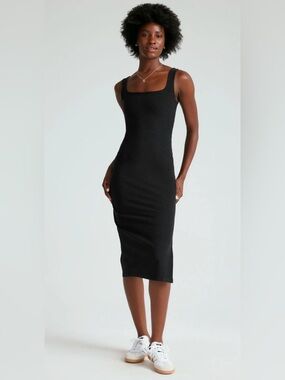Beyond Yoga Spacedye Midi Dress - Darkest  Night